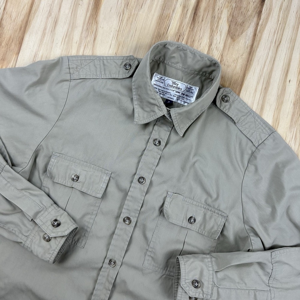 Tilley Endurables Womens Beige Brown Long Sleeve Hiking Outdoor Shirt Canada